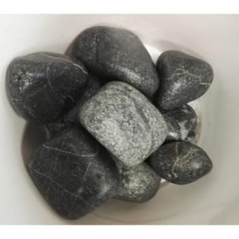 Камень для бани Черный принц шлифованный средний 10кг Хакасия (60) С/П