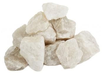 Камень для бани Атлант Горячий лед Кварц белый колотый 10 кг