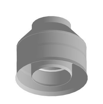 Оголовок без зонта, ф 250х350, AISI 439/Оц, 1,0мм/0,5мм, (К)